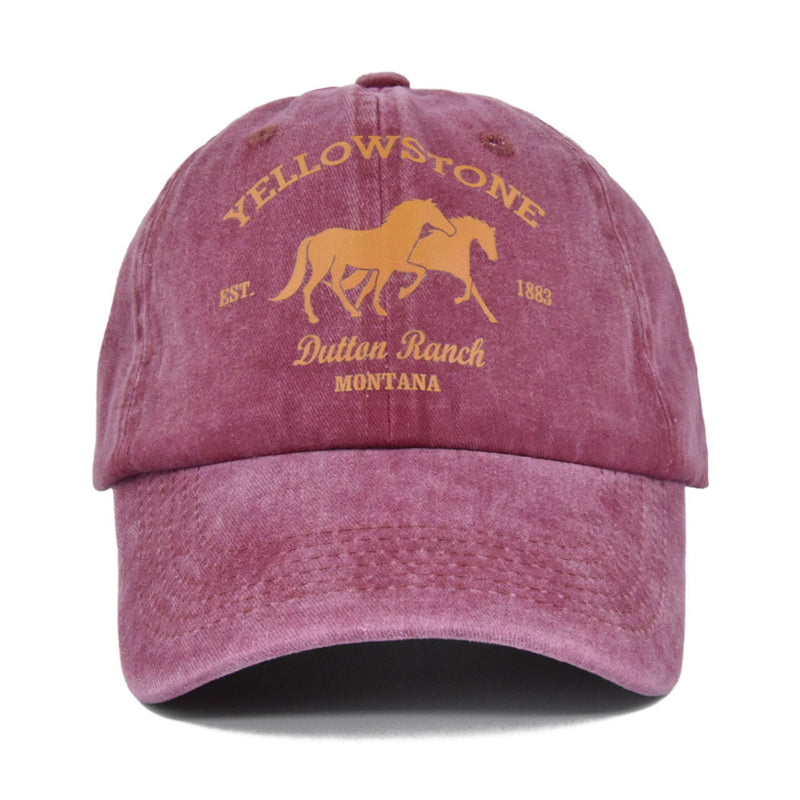 Beth Dutton Hat Graffiti Printing Baseball Cap Yellowstone Yellow Baseball Cap