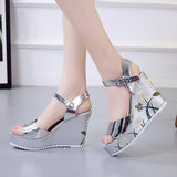 High Heels Slides Summer Buckle High Heel Sandals
