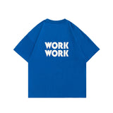 Men T Shitrs Basic Style Letter Print Round Neck