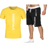 Fog Fear Of God T Shirt & Shorts 2 Piece Set Loose T-Shirt Cotton Men'S Casual Male