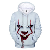 Anime Hoddies Stephen King's It 2 Coat Fall Winter Fashion 3D Digital Printed Hood Sweatshirt Hoodie