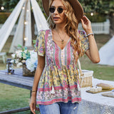 Coachella Music Festival Outfits Bohemian Casual Vacation Style Top