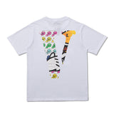 Vlone T Shirt Rainbow Smiley Face Short Sleeve Men And Women Loose Half-Sleeve Summer Wear