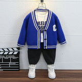 Toddler Boys Jackets Children's Sweater Sweater Cardigan College Style