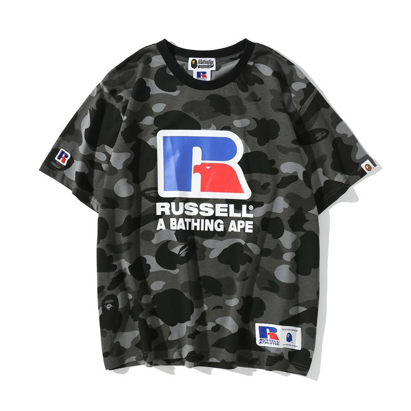 Bathing Ape T Shirt Summer Camouflage Short Sleeve T-shirt