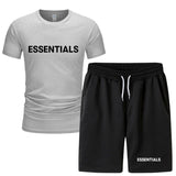 Fog Fear Of God T Shirt & Shorts 2 Pieces Set Summer Men'S Short Sleeve T-Shirt Shorts Casual
