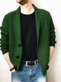 Men's Jackets Fall Men's Cardigan Sweater Long Sleeve