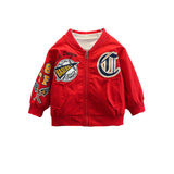 Toddler Boys Jackets Boys Autumn Clothing Baseball Uniform Jacket