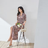 Gloria Vanderbilt Elegant Stretch Acetate Knitted Printed Dress