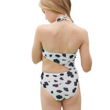 Children Swimsuit Children's Halter Midriff Outfit One-Piece Bikini Swimsuit Female