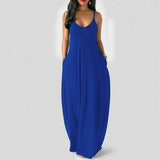 Mauve Dress Bridesmaid Women's Solid Color Sexy Deep V Strap Dress