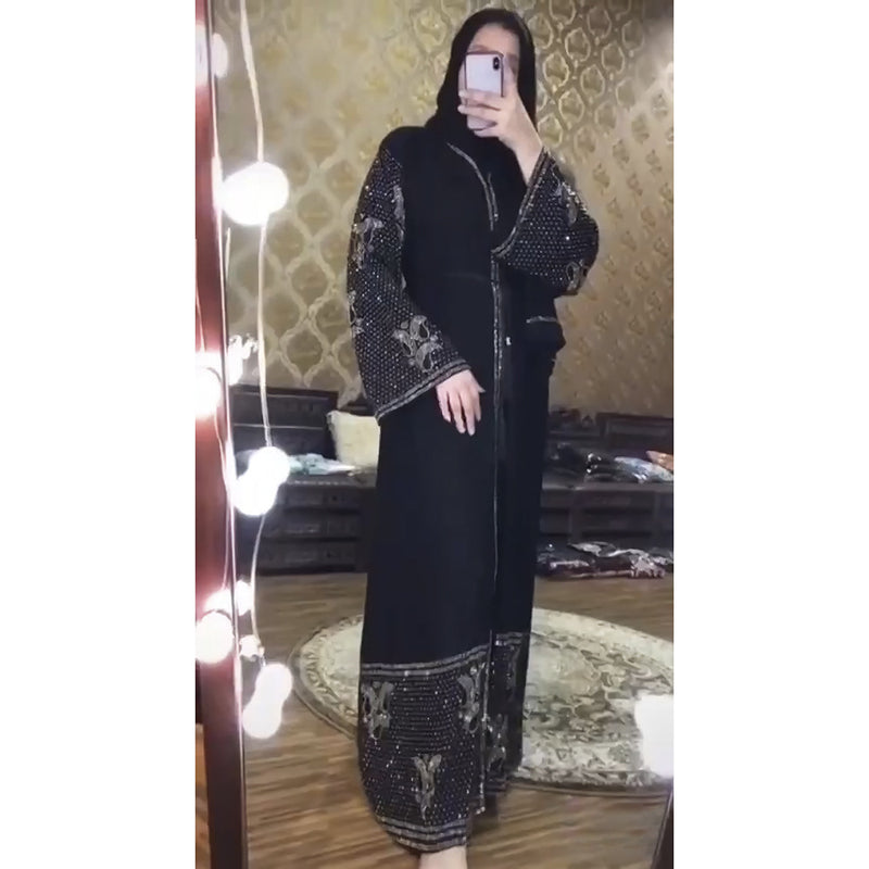 African Dashiki Dress Women's plus Size Black Dress