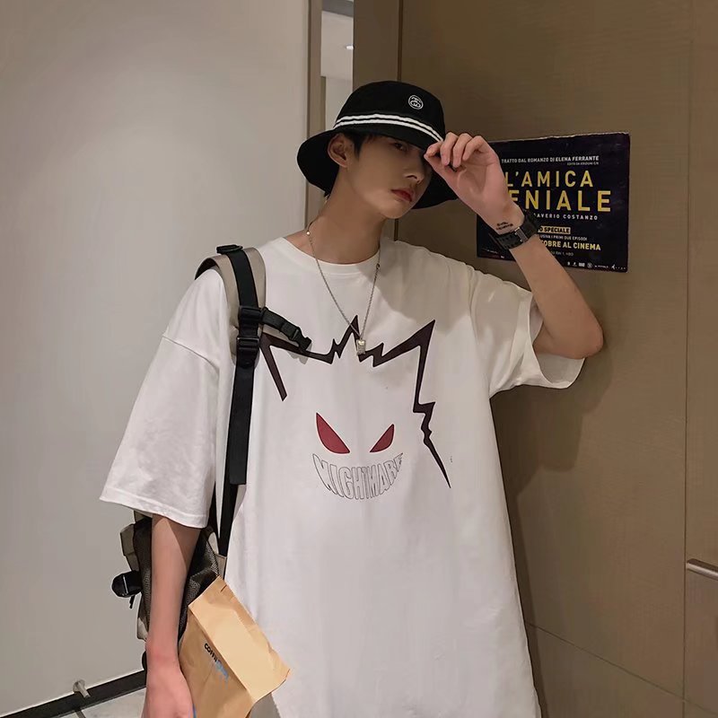 Men T-Shirts Loose Half-Length Sleeve Versatile