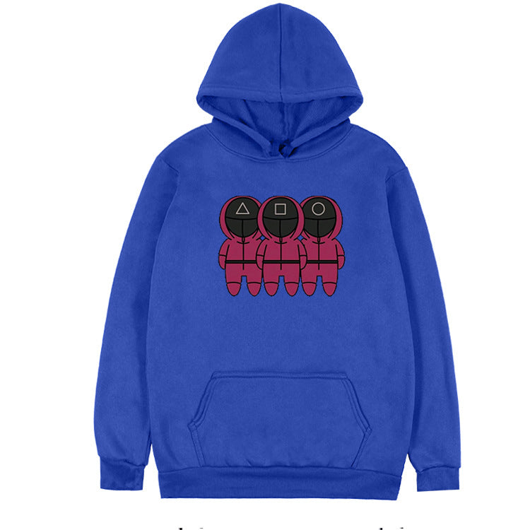 Squid Game Costume round Six Cartoon Printed Pullover Hoodie