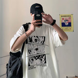 Men T-Shirts Loose Printed Half Sleeve round Neck