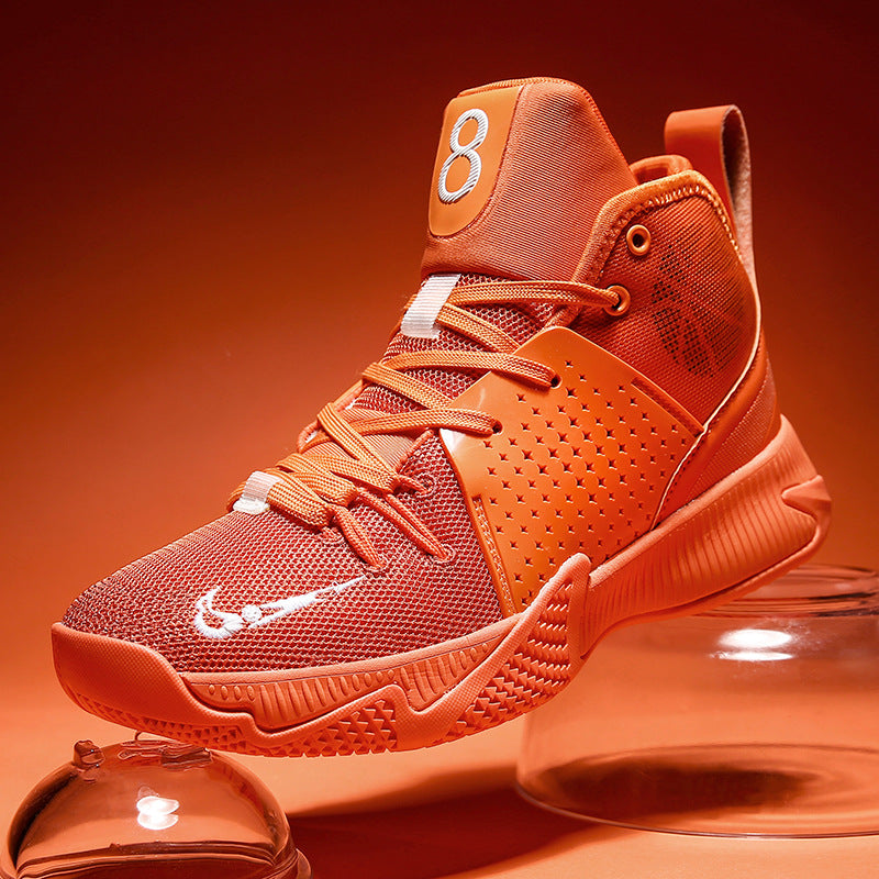 Men Basketball Shoeses Men's High-Top Student Sneakers