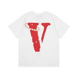 Vlone Die Loose Male And Female Large Size Retro Couple Short Sleeve Tshirt