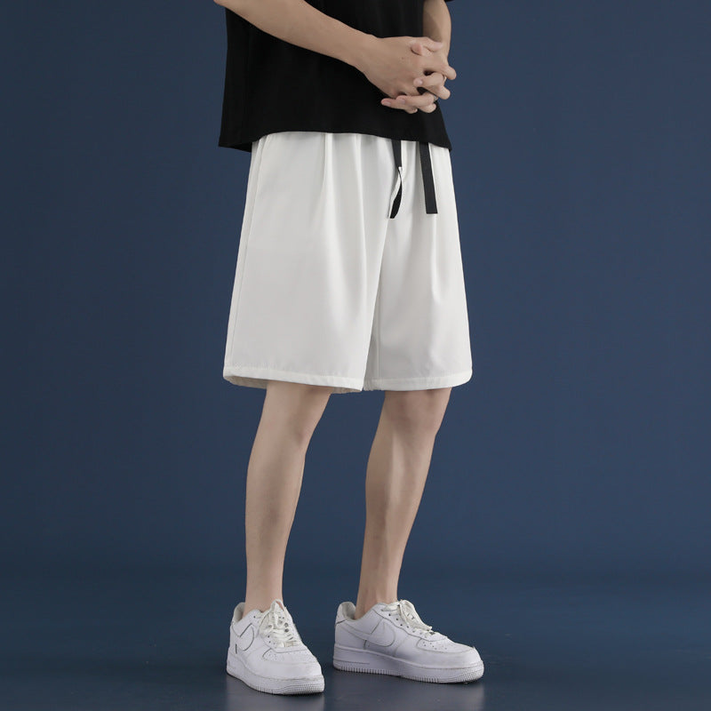 Men White Shorts Casual Summer Men's Beach Pants