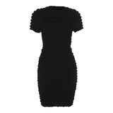 Music Festivals Rave Outfits Dress Summer Women's Clothing Fashion Backless round Neck Short Sleeve