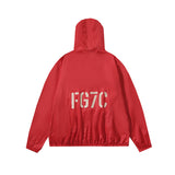 Fog Fear of God Hooded Sun Protection Shirt Casual Sun Protection Clothing Letter Hoodie