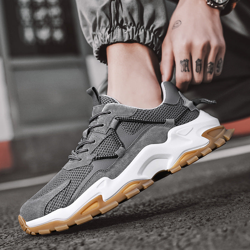 Men's Sneaks & Athletic Jogging Shoes Sneakers Summer Breathable Men's Stitching Casual Shoes