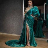 Long Homecoming Dresses Fishtail Silver Stage Dress