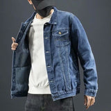 Men Denim Jackets Men's Spring and Autumn Loose Fashion