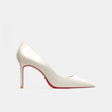 Red Bottom Heels Shallow Mouth Pointed High Heel Stiletto Heel Work Shoes for Catwalk