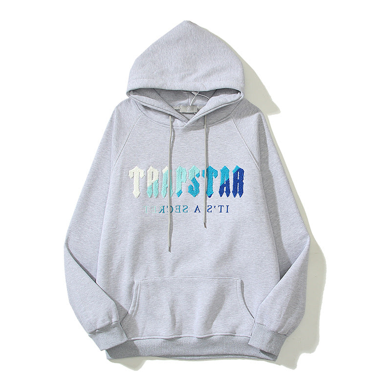 Kanye West Sunday Service Hoodie Blue And White Towel Embroidery Velvet Men'S And Women'S Hoodies