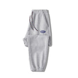 Grey Sweatpants Sweatpants Men's Fleece-Lined Thickened Autumn and Winter