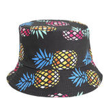 Bucket Hat Fishing Cap Cotton Print Fisherman Hat Fruit Print Fashion Casual