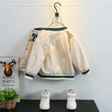 Toddler Boys Jackets Boys' Coat Spring and Autumn Baseball Uniform