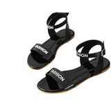 Women Open Toe Sandals Flats Large Size Summer Flat Fashion Sandals