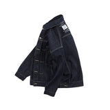 Men Denim Jackets Multi-Pocket Denim Jacket Baggy Coat