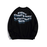 Crew Neck Sweatshirts Men's Autumn Clothing Loose Couple Casual All-Matching Tops