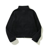 Cardigan Baseball Jacket Autumn and Winter French Terry Trucker Fleece Tooling Sweater Jacket