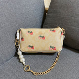 Strawberry Bags Pearl Chain Strawberry Mahjong Bag