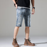 Men Jorts Summer Denim Shorts Men's Retro Casual