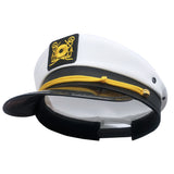 Captains Hat White Embroidery Navy Hat a Sailor's Cap
