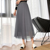 MIDI Mauve Skirt Women's Skirt Pleated Skirt
