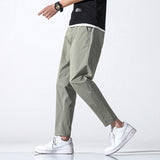Grey Sweatpants Summer Men's Pants Cropped Casual Harem Pants