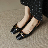 Nude Low Block Heel Inside and Outside Soft Leather Mid Heel