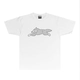 Ice Cream Running Dog T Shirt Loose Printed Audio Rap T-shirt