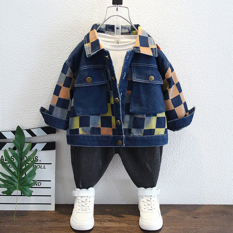 Toddler Boys Jackets Boys' Spring and Autumn Denim Coat Jacket