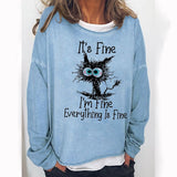 Yes I M Cold Sweatshirts round Neck Sweater Autumn and Winter