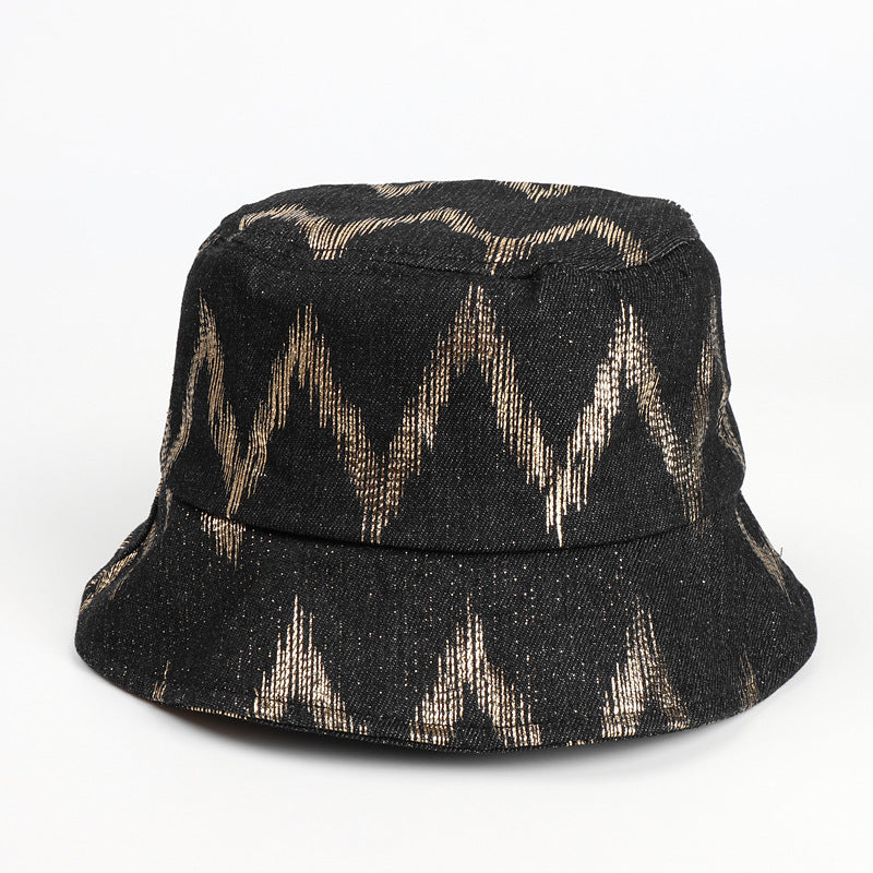 Bucket Hat Fishing Cap Cotton Print Fisherman Hat Printing Bucket Hat Female Fashion Casual