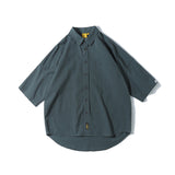 Men Shirts Summer Short Sleeve Shirt Men's Loose Casual