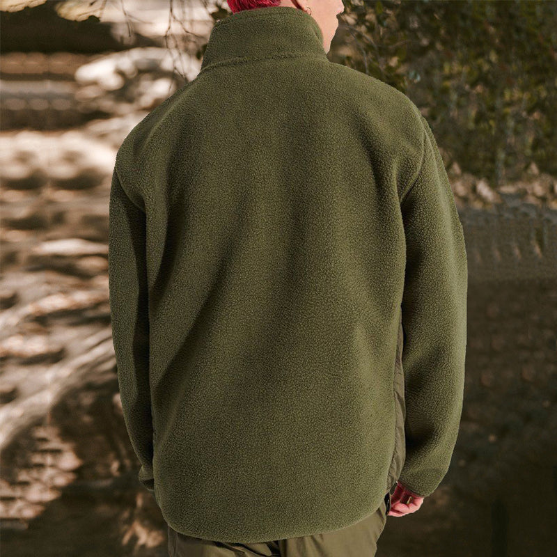 Baja Hoodie Retro Patchwork American Coat