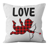 Valentine's Day Pillow Covers 4 Piece Random Styles Together, Holiday Home Gift Pillow Cushion Cover
