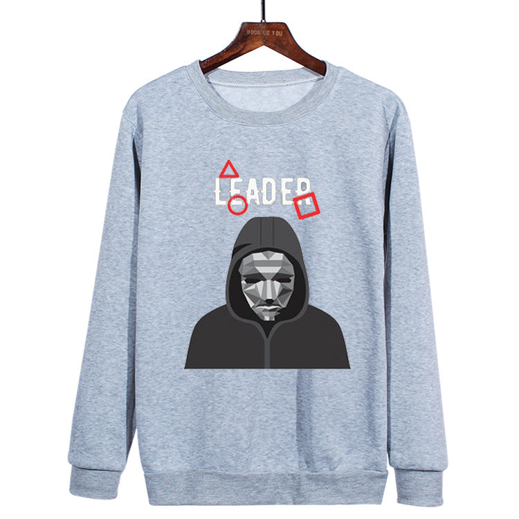 Squid Game Costume Beauty Clothing Loose Long Sleeve Crew Neck Sweater Women